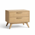 Comodino in Rovere con 2 Cassetti 60x40x50 cm
