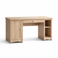 Scrivania in Legno MDF con Cassetto e Scaffale